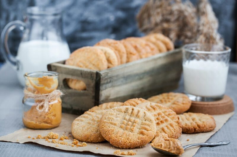 Homemade peanut butter cookies